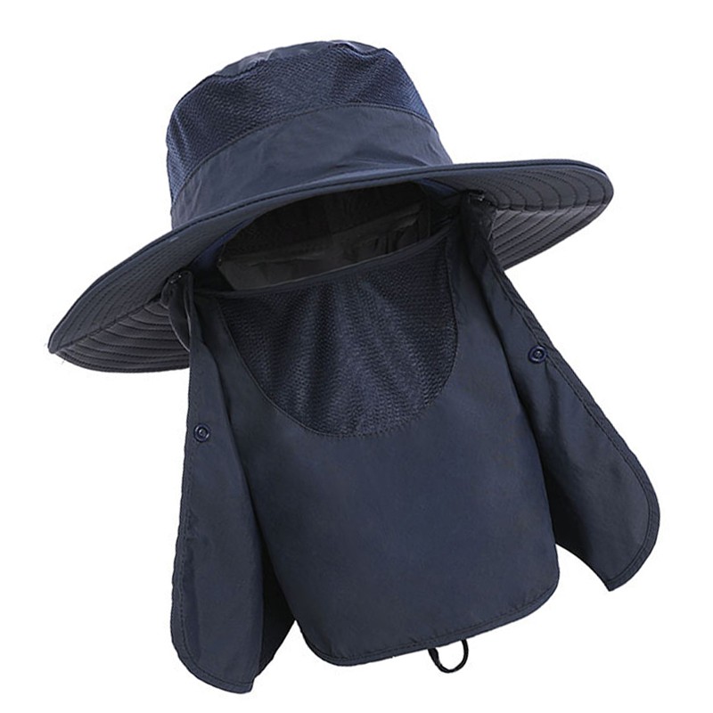 Sun Hat UV Protection Cap Wide Brim Nylon Breathable Quick