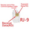 HTGuoji RS232 DB9 to RJ9 Adapter Cable, DB9pin To 4P4C