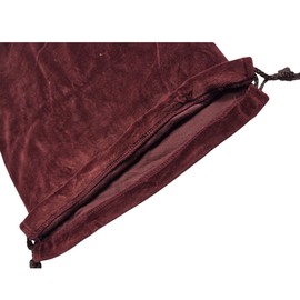 Sandmark Memories Burgundy Velvet Cremains Bag – Large (10” x 12”) – Designed for USE INSIDE THE URN – Includes Resealable Plastic Bag for Secure Containment of Ashes.