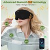 LC-dolida Bamboo Cotton Bluetooth Sleep Mask, 2 in 1 3D
