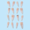 24Pcs Stiletto Press on Nails Long Almond Glossy Fake Nails