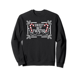 Sweet But Twisted Like A Candy Cane, Funny Christmas Outfits Sweatshirt