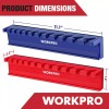 WORKPRO 2-Piece Magnetic Wrench Organizer Wrench Rack Tool Trays SAE&Metric