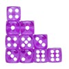 SmartDealsPro 10-Pack D6 Six Sided 16mm Transparent Dice Die for