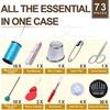 HOUSEEIGHT Small Sewing Kit-73 Pcs Needle & Thread Kit Includes