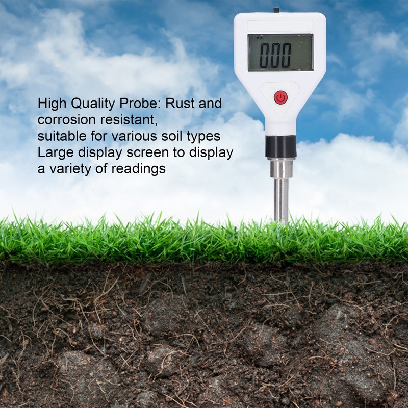 Soil EC Meter Portable Potted Plant Tester Digital Flower Detector
