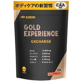 キリン EAA ゴールドエクスペリエンス GXCHARGE 750g マンゴー味 粉末 グルタミン クレアチン クエン酸 プラズマ乳酸菌 必須アミノ酸8種配合