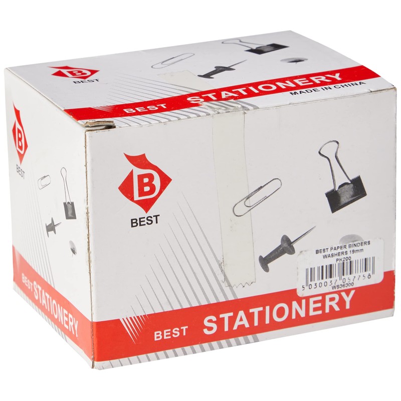 Best Premier-Grip Paper Binders Tinned Steel with Washers 19mm -