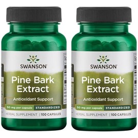 Swanson Pine Bark Extract 50 Milligrams 100 Capsules (2 Pack)