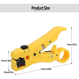 Cable Stripper Cutter, Wire Stripping Tool,Multi-Purpose Wire Stripper Adjustable Wire Stripping Tool for UTP Cat5 Cat6 Wire