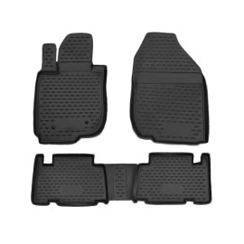 OMAC Floor Mats Liner for Toyota RAV4 2006-2012 Black TPE All-Weather 4 Pcs