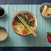 Typhoon World Foods Stoneware Noodle Bowl With Chopsticks