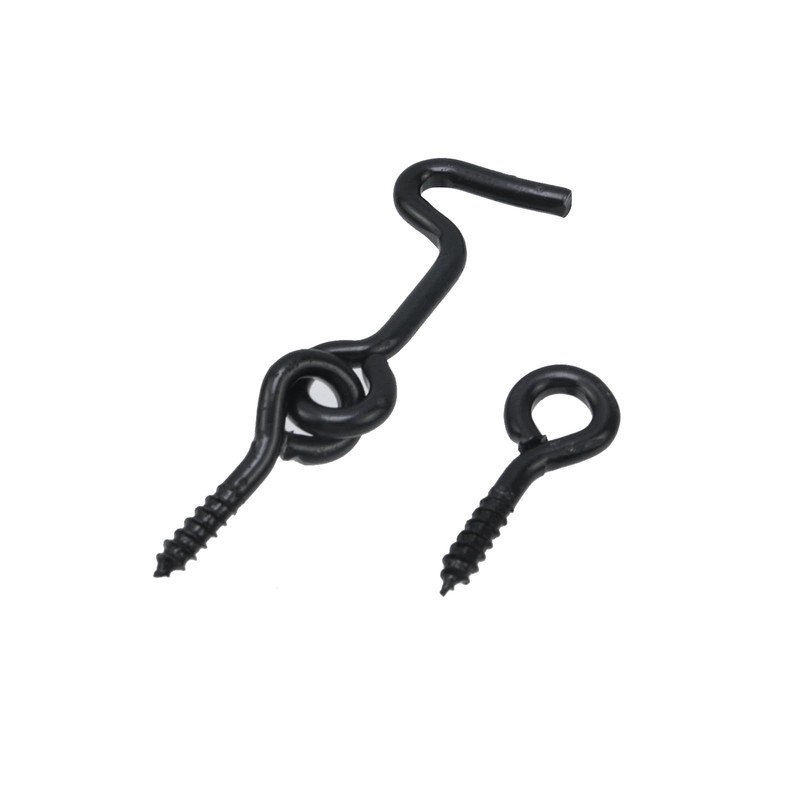Wealrit 20 Set Hook and Eye Latch for Door Iron