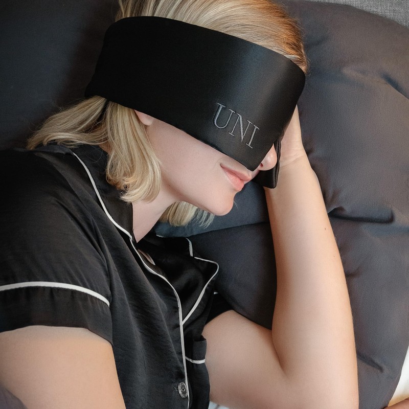 UNI Good Night 100% Mulberry Silk Sleep Mask with Adjustable