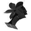 Stove Fan Heat Powered Low Noise Aluminium Alloy 5 Blade