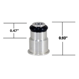 BILLET LS3 FUEL INJECTOR TO GM TRUCK HEIGHT FUEL INJECTOR SPACER KIT (Natural)