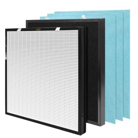 Breabetter RFM80 True HEPA Replacement Filter Compatible with O RANSI Max Purifie r (Model OVHM80), 1×True HEPA Filter, 1×Activated Carbon Filter and 3×Pre-Filters, Compared to Part #RFM80
