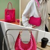 arricraft 1 Pc Cute Pink Acrylic Purse Strap Bag, 13.9