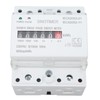 Electricity Watt Hour Meter Dual Color LED Indicator Rail Mount