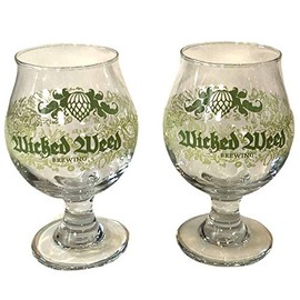 Wicked Weed Brewing Company Glass Chalices | 13 oz | Set of Two (2)