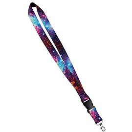 Print Lanyard- Satin Key Lanyard with Side Release Buckle and Snap, ID Holder -Â  3/4 Inch, Universal