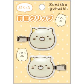 San-X Sumikko Gurashi Pukutto Bangs Cat FE44905 H4.3 x W3.0 inches (110 x 75 mm)