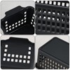 Ewingger 6 Pack Slim Plastic Storage Baskets, Small Desktop Baskets,