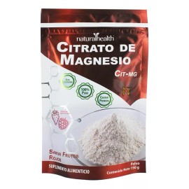 Natural Health Minerales. Citrato De Magnesio sabor frutos rojos. Sobre de polvo 150gr.