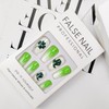 BYNYTO 24pcs St. Patrick's Day Press-on Nails, Green Glitter Gradient,