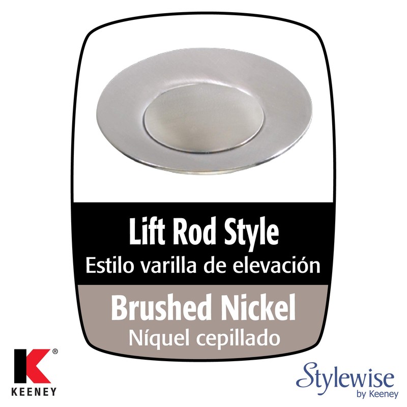 Plumb Pak Keeney K820-77BN Bathroom Sink Mechanical Pop Up Drain,