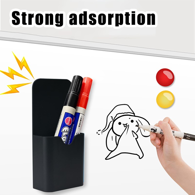 WAAYANG 2 Pcs Magnetic Marker Holder Wall Mount Marker Holder