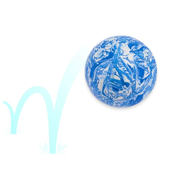 Oddballs 55mm Bounce Juggling Ball - Sold Individually - Swirl Patterns (Blue Swirl) Super Bouncy Bounce Juggling Ball Unlimited Fun