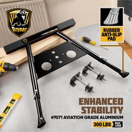 Ladder Stabilizer, Extension Ladder Stabilizer for Roof Wall Standoff Ladder Accessory Safety Stability Aviation Grade Aluminium, Adjustable Length 22-29.5In Ladder Stabilizer
