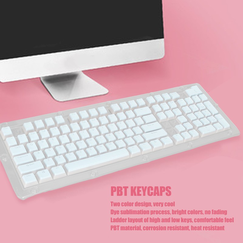 PBT Keycaps High Low Layout Double Layer 2 Color 108