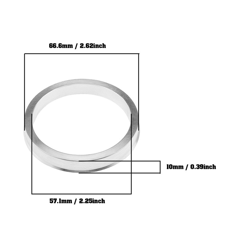 EMSea 4PCS Car Hub Centric Rings Wheel Bore Center Spacer