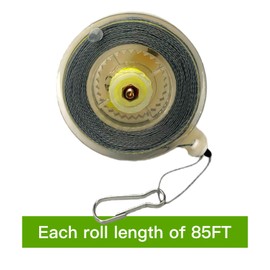 2 Pack Trip Wire on Reusable Reel, Durable Silicon-Coated Line Compatible with Perimeter Defense and Security Alarms, Tactical Trip Wire Line for Camping, Security, Outdoor Safety