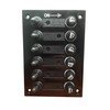 Pactrade Marine Boat 6 Gang Bakelite Plate Switch Panel with 5A Fuses Neoprene Toggle