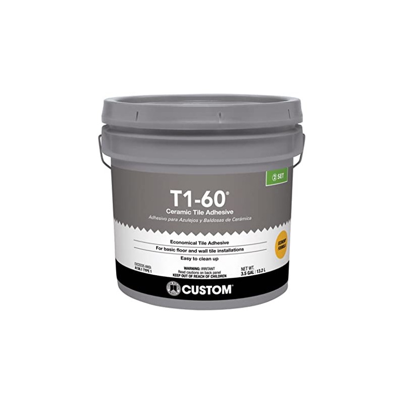Custom Building Products T1-60 Ceramic Tile Adhesive 3.5 gal.