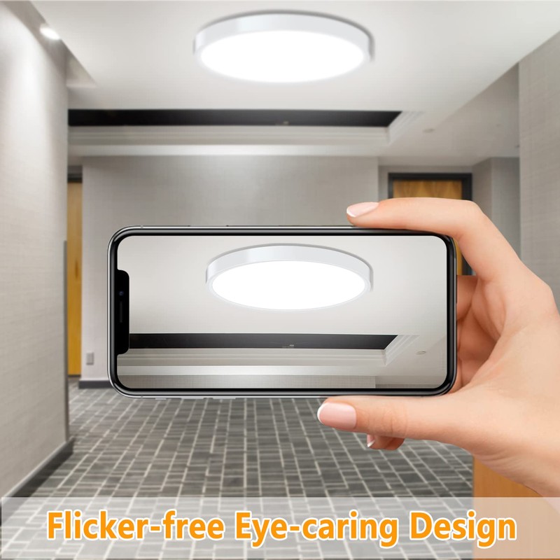 LED Ceiling Light Fixture Flush Mount, 9inch Modern LED Ceiling