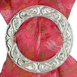 Celtic Scarf Ring, Celtic Vine Scarf Ring, A Genuine Celtic Design, Handcast, in Fine Pewter, by William Sturt