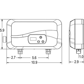 EcoSmart POU 4T 3.5kW 120v Thermostatic Point of Use Tankless Electric Water Heater
