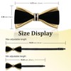 LHXzizizi Bow Tie for Men, Mens Bow Tie With Double