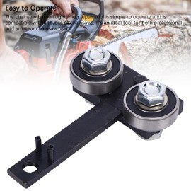 Chainsaw Bar Rail Tightening Repair Tool, Steel and Iron Bar Rail Closer Tool Adjustable, Chainsaw Bar Rail Closing Adjuster Tool for Chain Grinding, Secure and Efficient