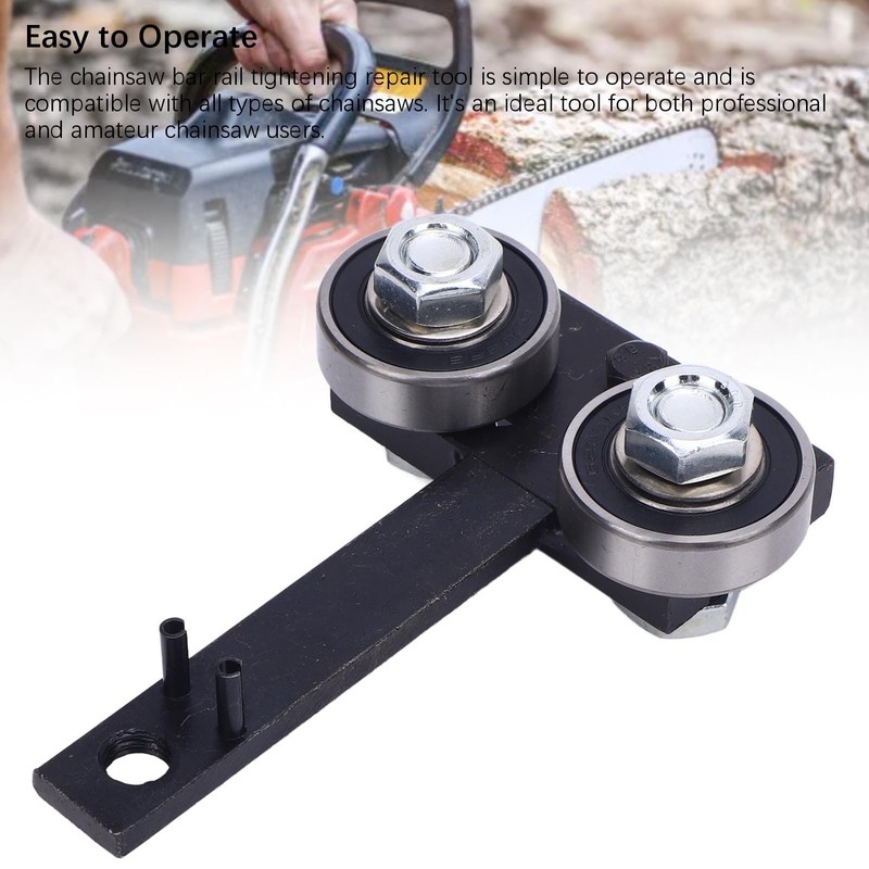 Chainsaw Bar Rail Tightening Repair Tool, Steel and Iron Bar