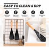 Reallnaive 4 Pcs Cooking Spoons for Nonstick Cookware 12 Inch
