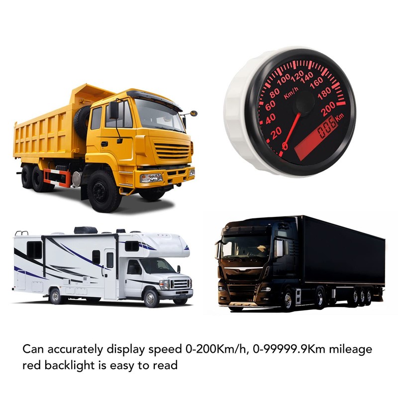 Trisar GPS Speedometer, 85mm/3.35in, IP67 Waterproof, Red Backlight for Yacht,