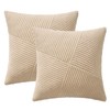 MIULEE Corduroy Pillow Covers Pack of 2 Decorative Windmill Striped