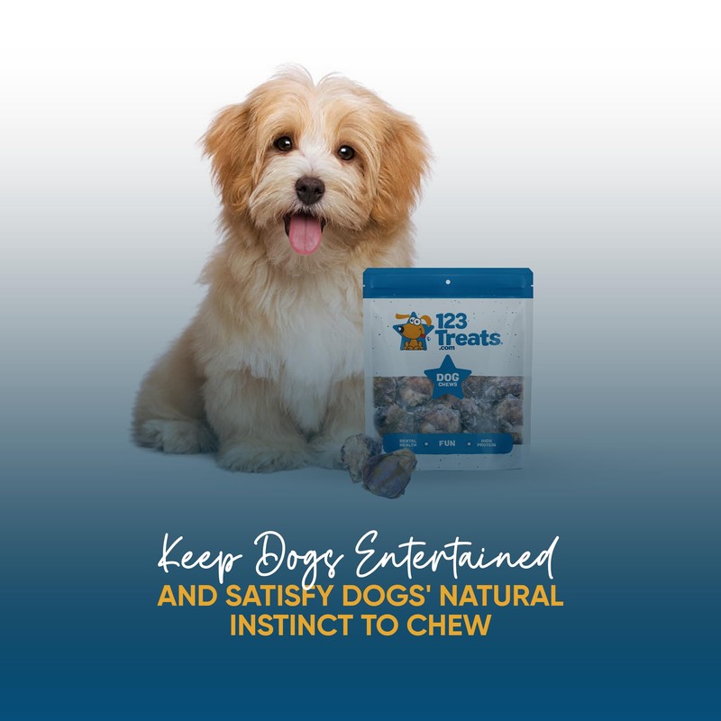 123 Treats 123 Treats Beef Knee Caps for Dogs C
