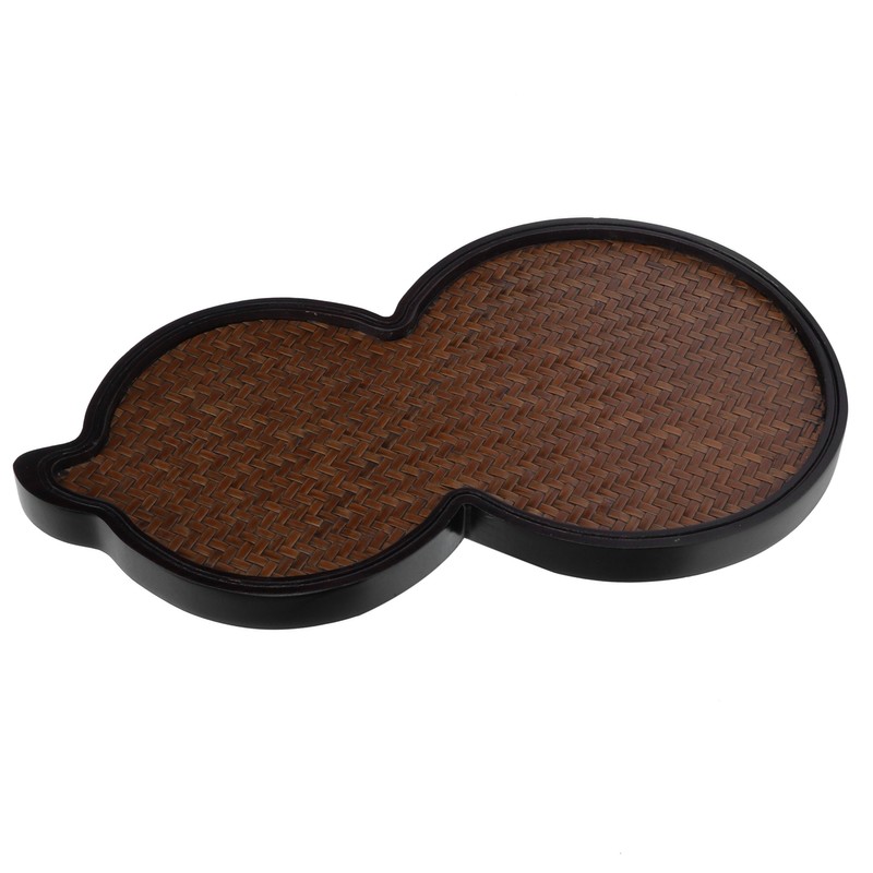 Mat Surface Bamboo Small Tea Tray Tea Plate for Teawares