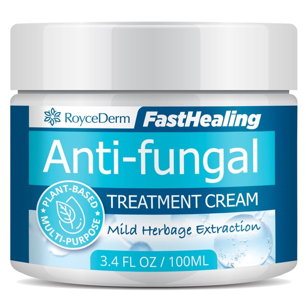 Roycederm Antifungal Cream, Jock Itch Cream, Anti Fungal Skin Cream, Powerful Ringworm Treatment for Humans, Fungal Cream for Skin, Jock Itch, Athletes Foot, Extra Strength Fast Relief